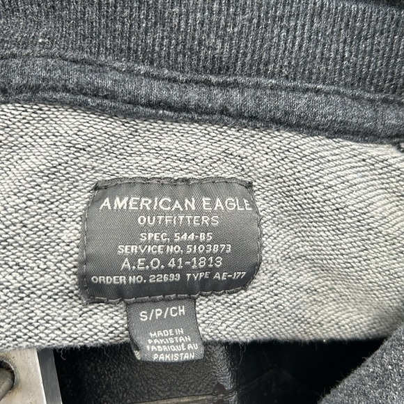 ♻️American Eagle gray mens hoodie size small - Picture 8 of 9